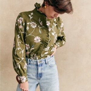 NWT Sézane COLINE Shirts Blouse